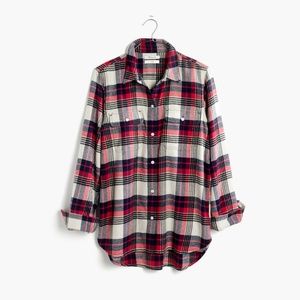 Madewell boyfriend fit flannel